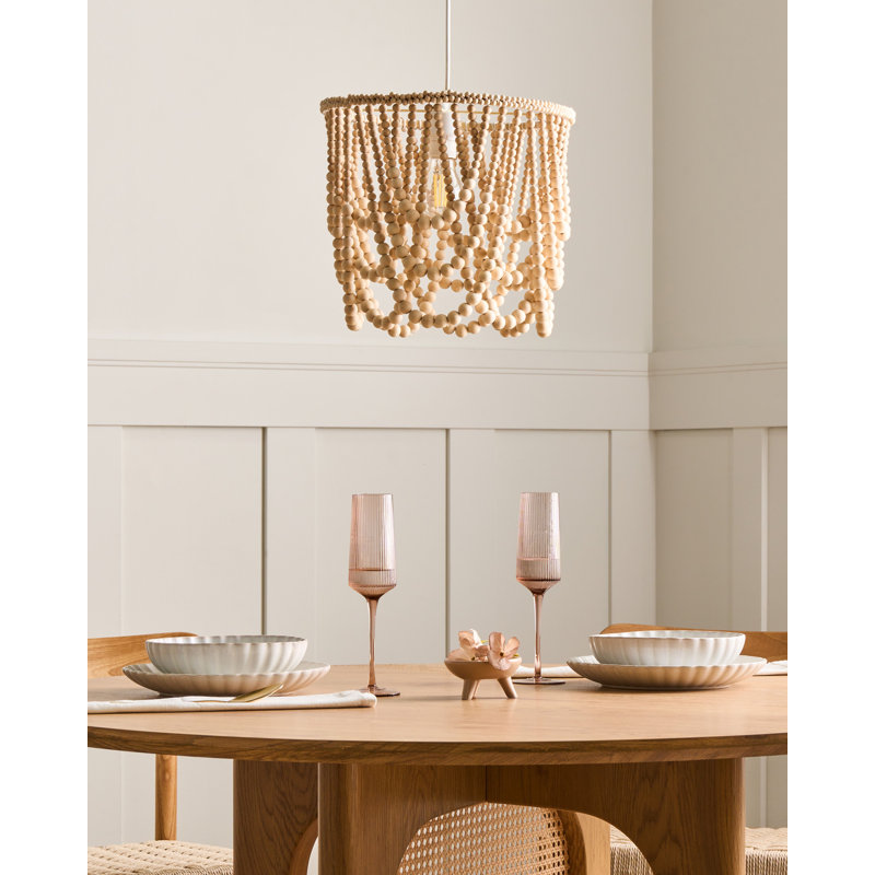 1 Light Chandelier, 32 cm H x 36 cm W x 36 cm D
