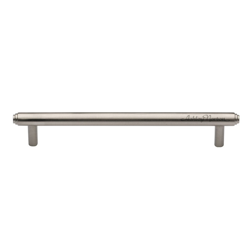 Satin Nickel 4" Center to Center Solid Brass Bar Pull
