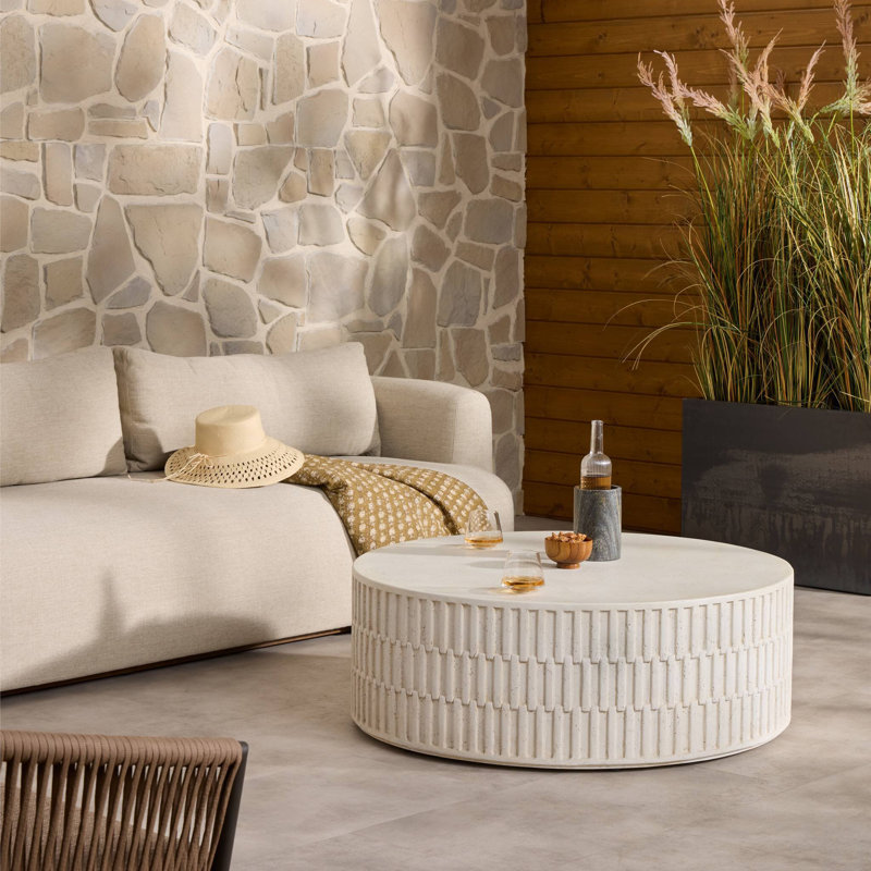 Table basse d'extérieur Callisto, 15" H x 42" W x 42" D