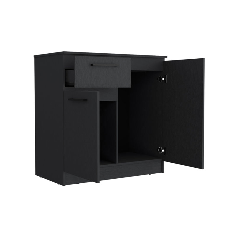 Commode Carlin, chambre à coucher, noir, Black