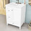 Meuble-lavabo avec lavabo, trois tiroirs de rangement et tablette réglable-1305238883