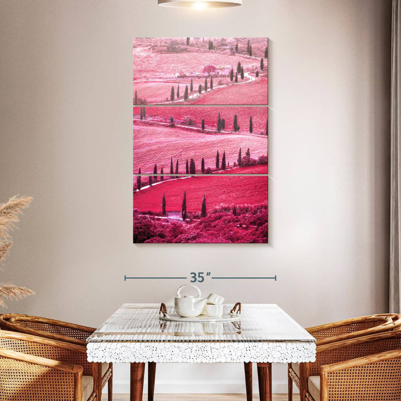 Vallée toscane rose d'Alvord, H 57 po x l 36 po
