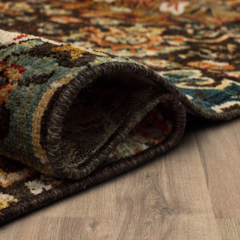 Tapis brun / orange Mortiz, Rectangle 3 pi x 5 pi