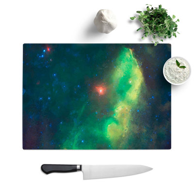 Tempered Glass Universe in Abstract Vol.18 Chopping Board
