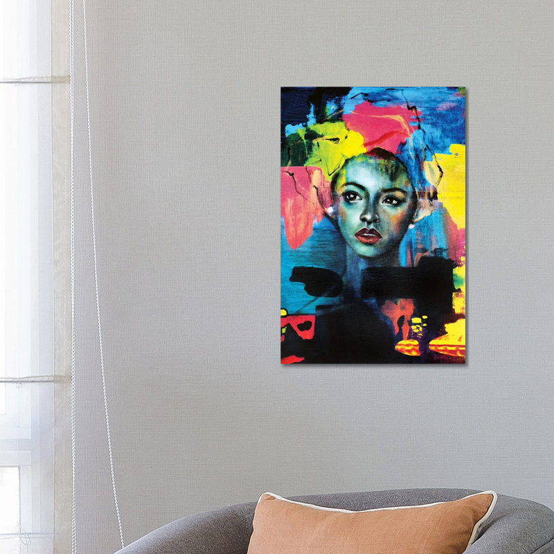 Blue Velvet by Eury Kim - Wrapped Canvas Painting, 66.04 cm H x 45.72 cm W