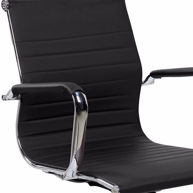 Modern Medium Back Executive Office Chair, Black