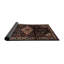 Tapis noir/rouge/beige traditionnel Ganta-858645733