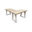 Mirando L-Shaped Solid Wood Top Writing Desk-63689865-63689866