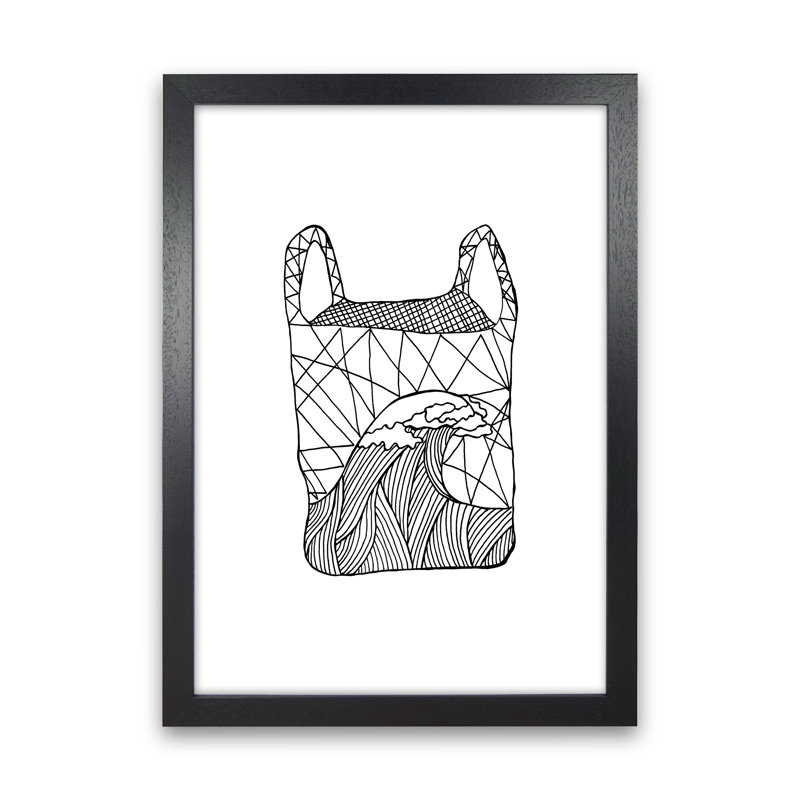 Plastic Bag 1 Piece Wall Art, 34cm H x 25cm W x 3cm D, Black Framed