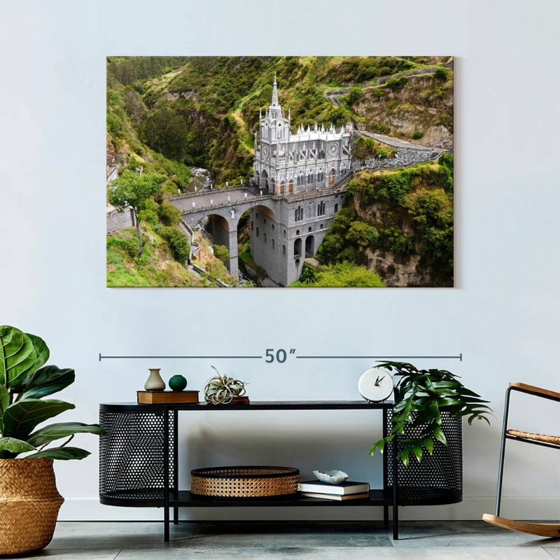 Église basilique Adella Las Lajas, H 32 po x l 48 po