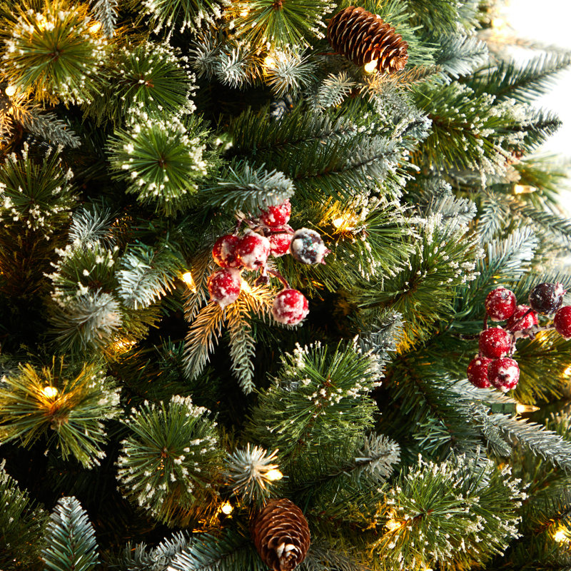 90' H Lighted Artificial Spruce Christmas Tree