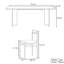 Ensemble de table de salle à manger rectangulaire simple-106735847
