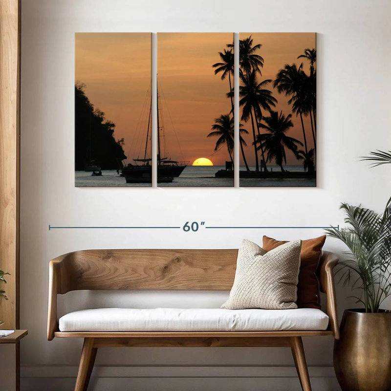 Senne Marigot Bay Sunset, 32" H x 50" W