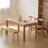 Burlywood Rectangular Solid Wood Dining Table-440145010