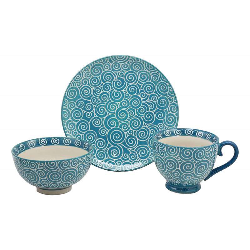 Clickett Handmade Ceramic Porcelain Teacup and Saucer
