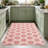 Pink Polka Dot carpet-easy to clean, machine-washable, soft and comfortable; suitable for door mats, kitchens, living rooms, bedrooms, corridors, and laundry areas. Easy to clean, durable carpet for home decoration.-222616880