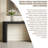 Curved Console Table With Unique Vertical Stripes, For Living Room, Study & Entryway-1184511790