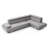 Sectional  ( Without Ottoman) , GRAY
