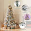 Pre-lit Snow Flocked Christmas Tree with Multicolored LED Lights of 9 Light Modes-1446798027