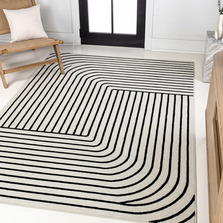 Tapis noir / blanc Odense