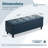 50.5‘ Wide Tufted Faux Leather Upholstered Storage Bench-1557305041