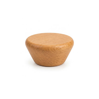 Poignée d'armoire ronde en bois massif