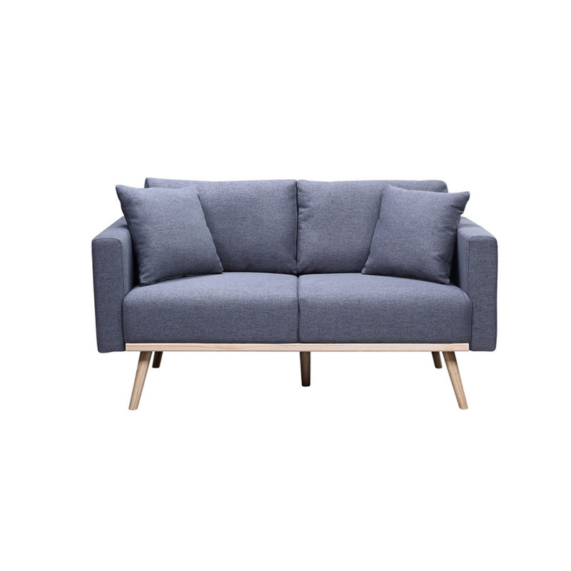 Causeuse Easton en lin et tissu gris foncé