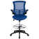 Mid-Back Mesh Ergonomic Drafting Chair with Adjustable Foot Ring and Flip-Up Arms