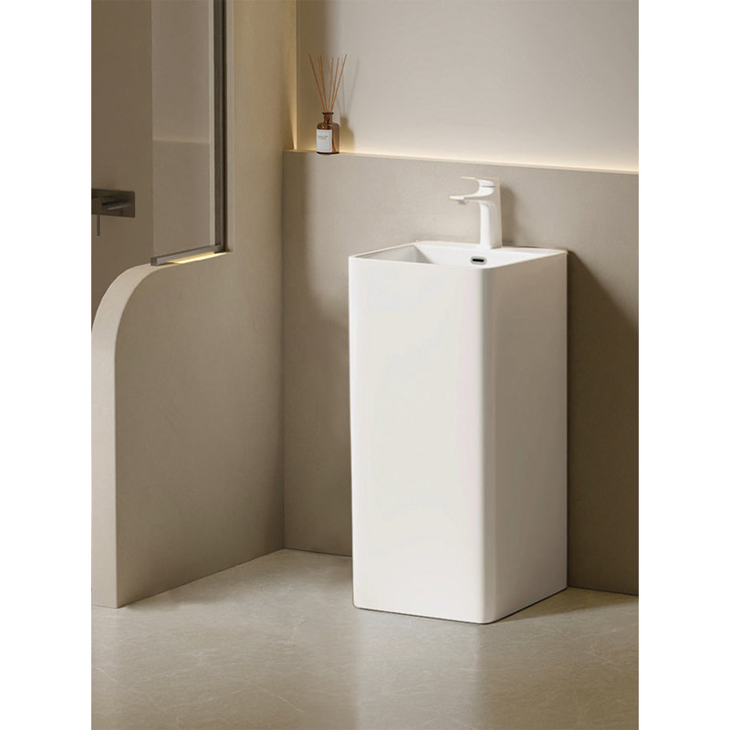 Meuble-lavabo à piédestal en céramique Modern