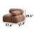 Aurelia Foam 37.4'' Modular Tufted Armchair