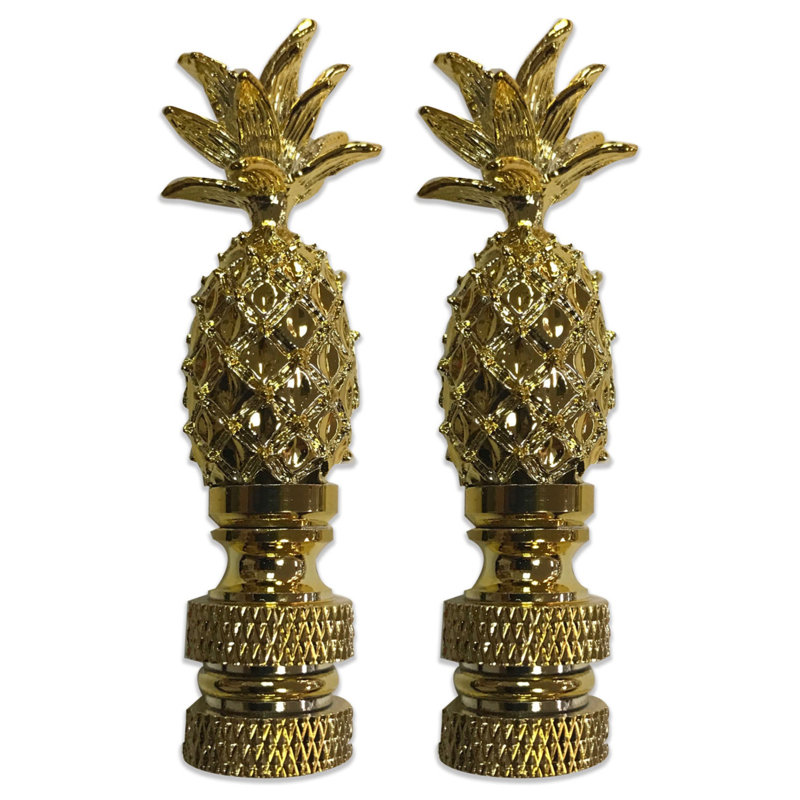 Faîteau de lampe ananas, Laiton poli
