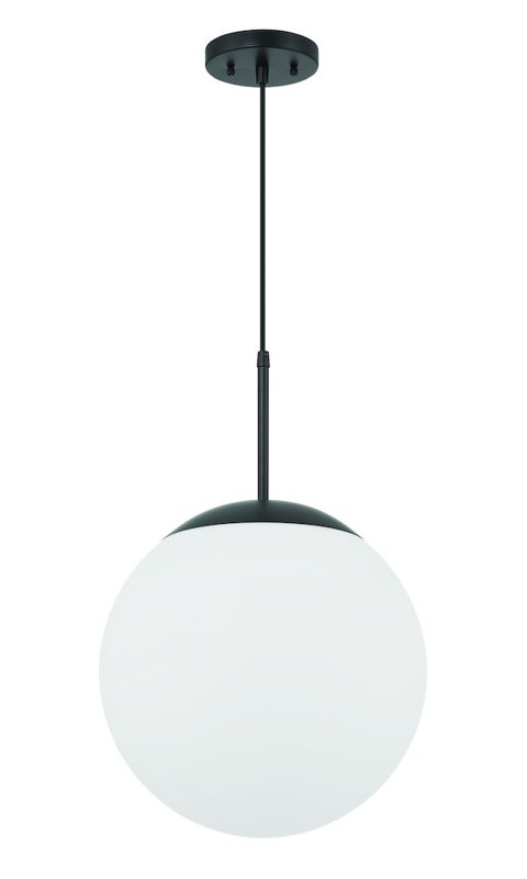 Luminaire suspendu géométrique 1 lumière Ardrie, H 15,13 po x l 14 po x P 14 po, Blanc