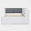 Lit plate-forme avec lit gigogne