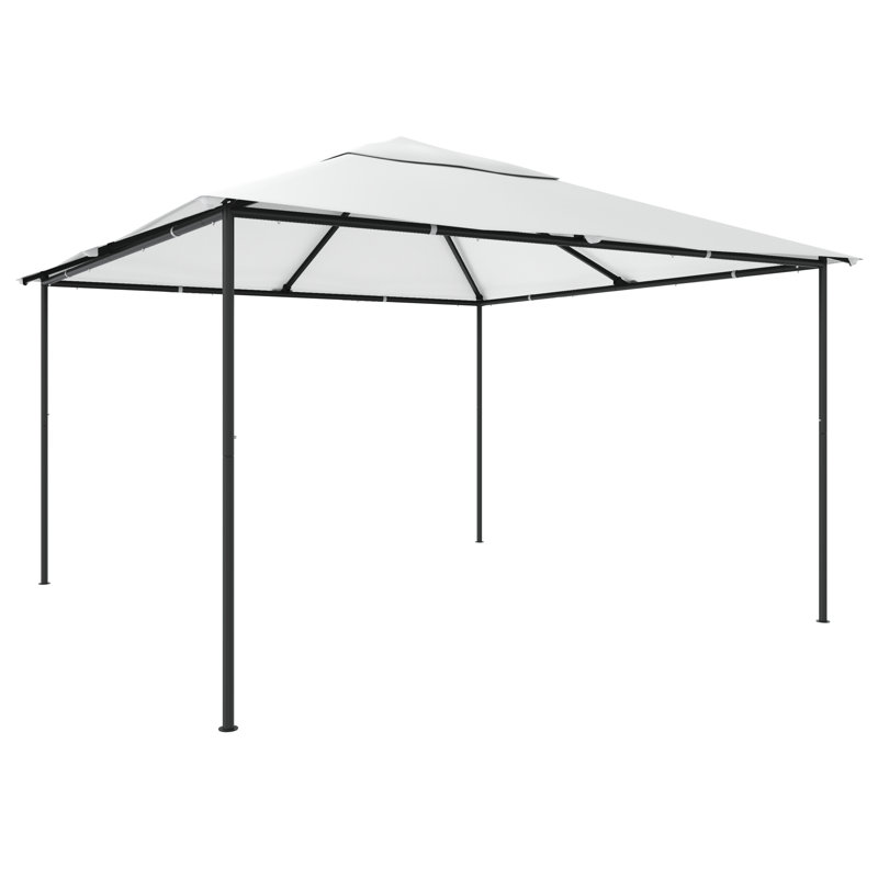 Dedra 4m x 4m Steel Party Tent, White
