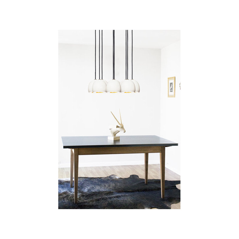 8 - Light Chandelier, 36" H x 24" W x 24" D, Black, White