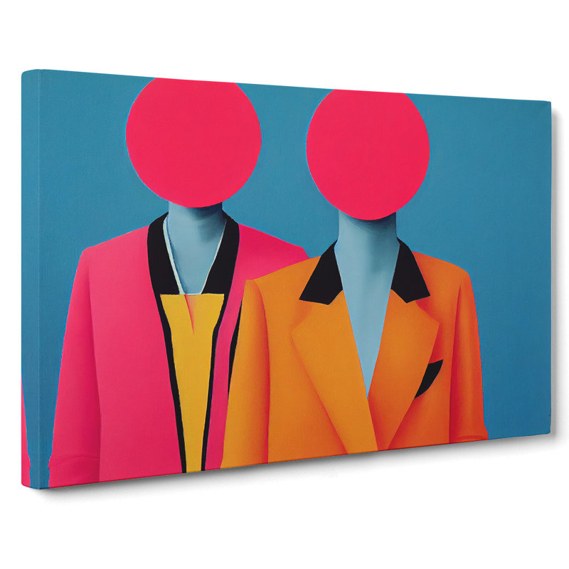 Two Women Abstract Vol.2 - Wrapped Canvas, 35cm H x 50cm W x 3cm D