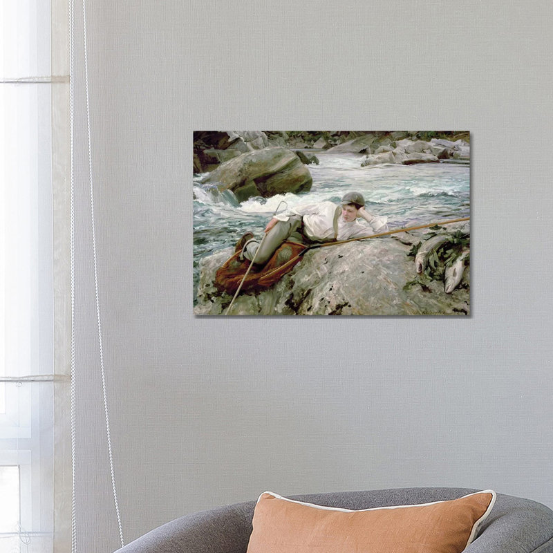 On His Holidays, Norway, 1901 by John Singer Sargent - Wrapped Canvas Gallery-Wrapped Canvas Giclée