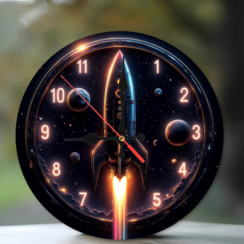 Horloge murale florale