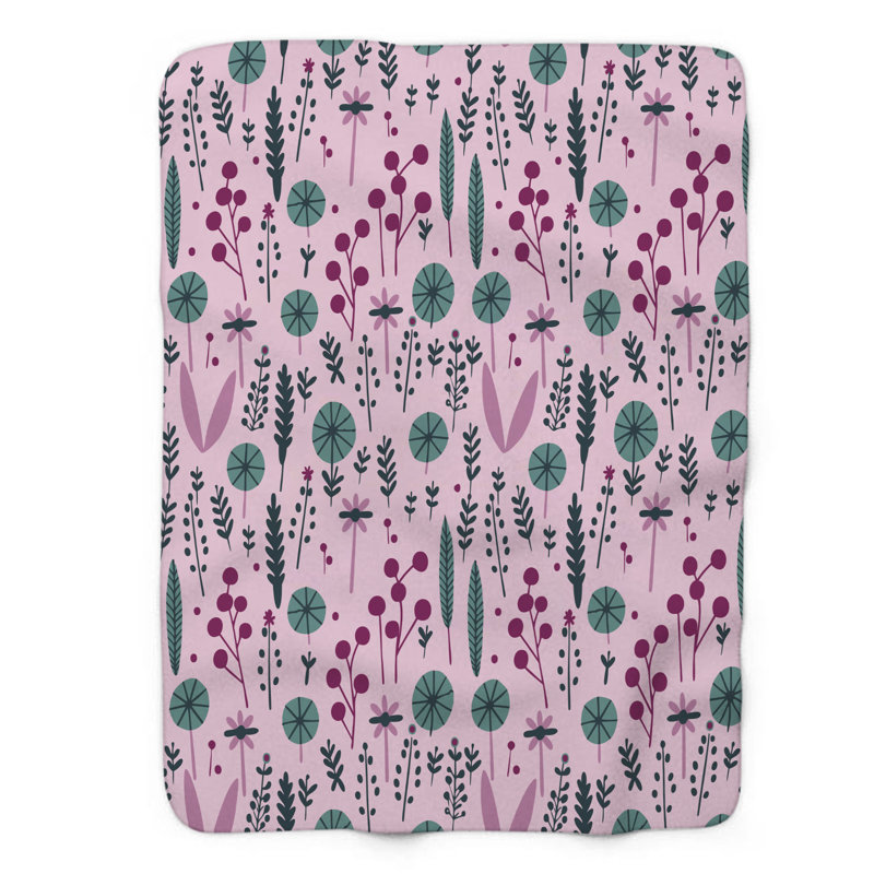 Bloom Grace - couverture de qualité supérieure 1 pièce, Lit simple