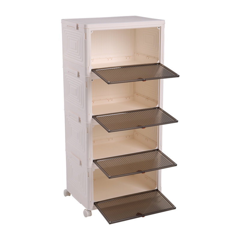 4 Pair Shoe Storage, 78.5cm H x 39cm W x 28cm D