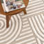 Tapis crème à motif géométrique Moisa Farmhouse-1751562585