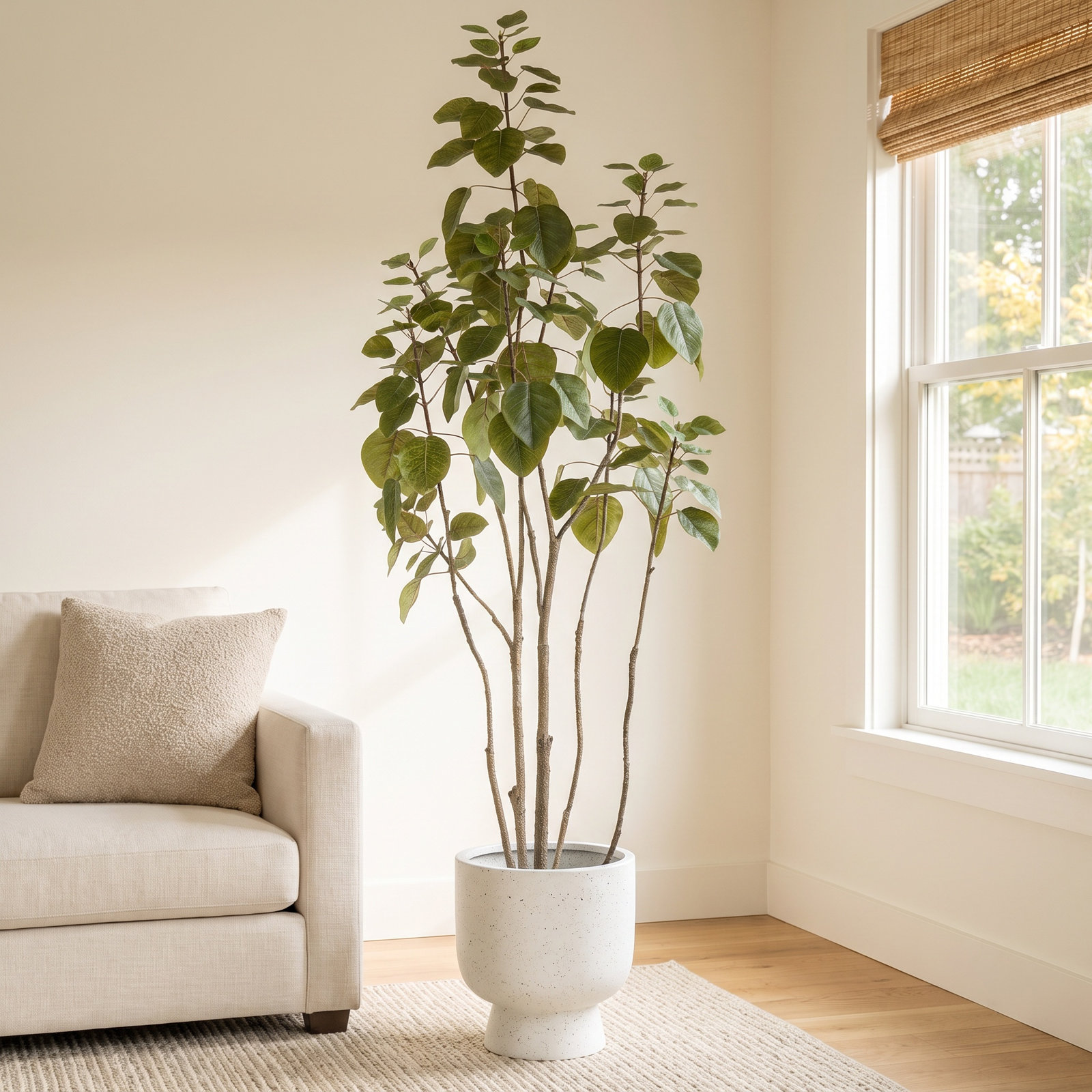 48" Cotinus Coggygria Tree in Pot, Green
