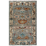Oushak Oriental Area Rug in Gray