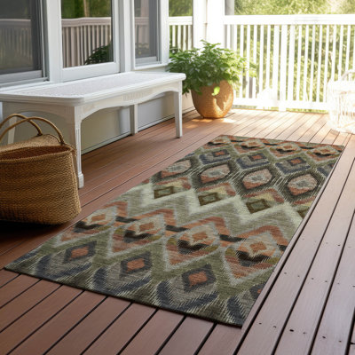 Khiri Flatweave Southwestern Indoor / Outdoor Rug