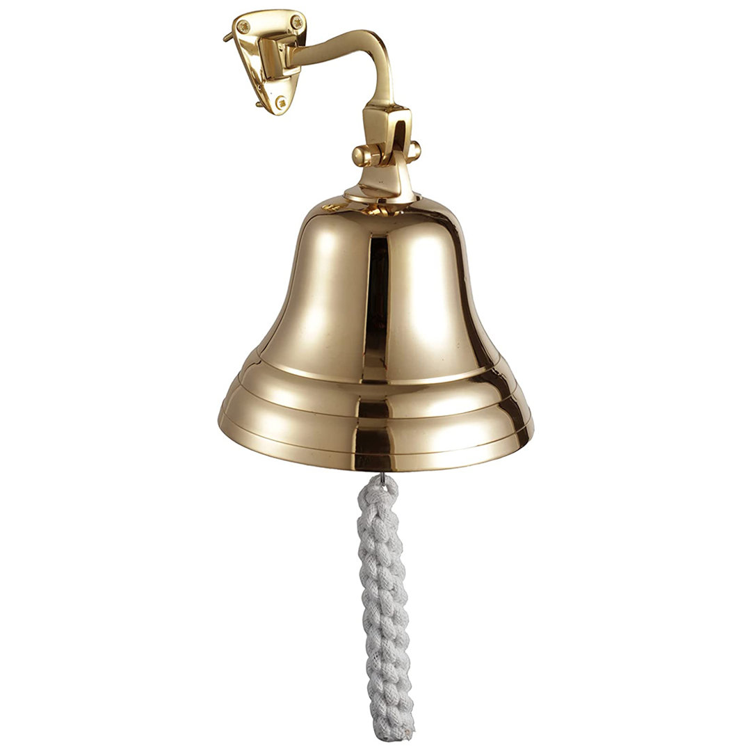 Last Orders Bell Wall Mounted Nautical Themed Brass Ship Bell Hanging Doorbell Home Bar Accessories
