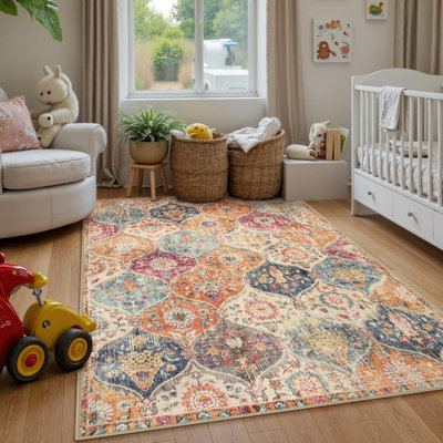 Moroccan Washable Area Carpet