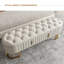 Banc rembourré blanc-757201034
