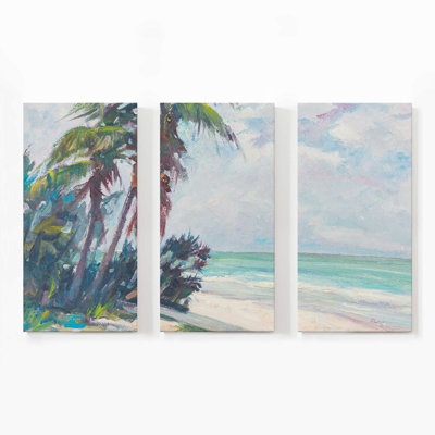 Sable de Naples Naples | Impression sur toile 3 panneaux