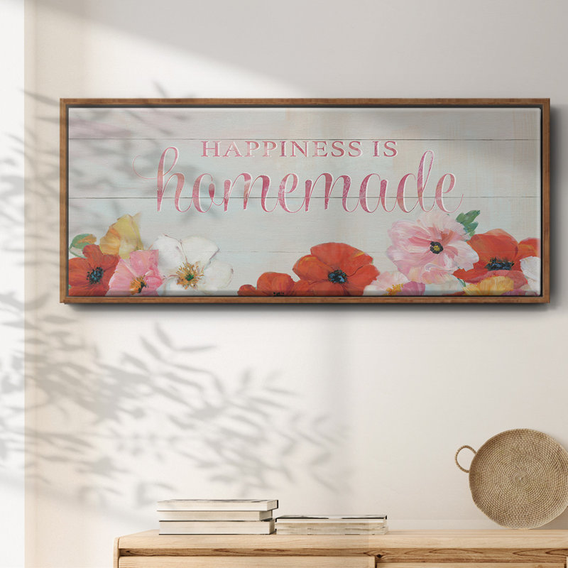 Happiness is Homemade- Framed Canvas