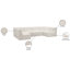 Canapé modulaire en velours Hildick-87385045